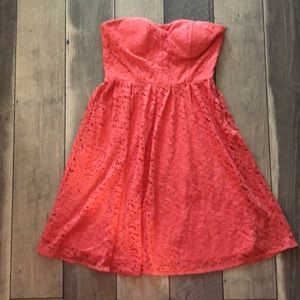Strapless Sherbert Lace Dress